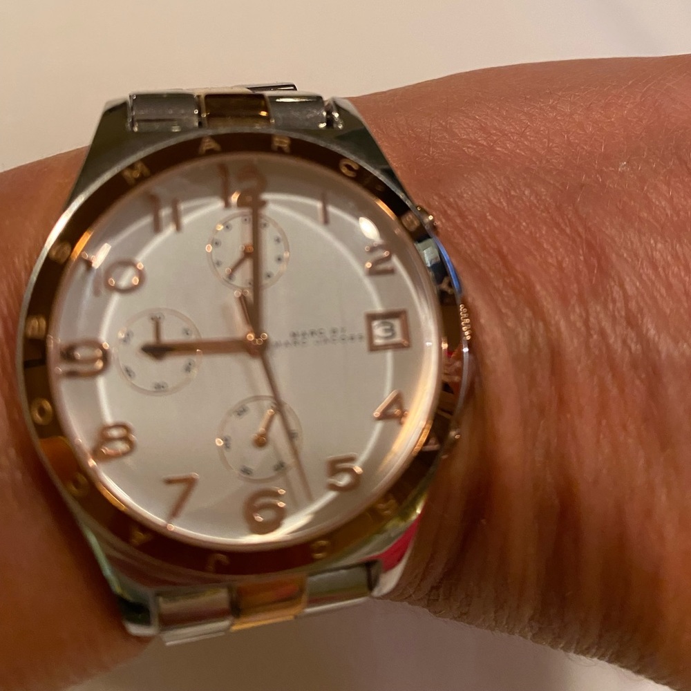 Marc Jacobs silver and gold women’s watch